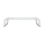 Trust 25351 supporto da tavolo per Tv a schermo piatto Trasparente, Bianco Scrivania