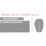 CHERRY DW 5100 tastiera Mouse incluso RF Wireless Ceco, Slovacco Nero (JD-0520CS-2)