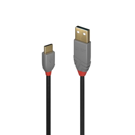 Lindy 36888 cavo USB USB 2.0 3 m USB A USB C Nero, Grigio