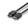 Lindy 36490 cavo DisplayPort 0,5 m Nero