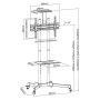 TV STAND 70 VCE-SHELF (23218)