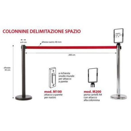 KIT COLONNINA CR COMPL.NASTRO ROSSA (KIT612CR480-RO)