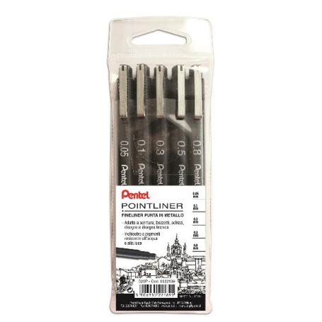 CF5 POINTLINER NERO PUNTE ASSORTITE (0022189)