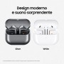 Samsung Galaxy Buds3 Auricolari AI open-type True Wireless, Audio Hi-Fi, Impermeabilità IP57, Silver (SM-R530NZAAITV)