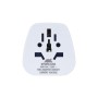 Rivacase PS4100 W00 adattatore per presa di corrente Tipo C (Europlug) Tipo G (UK) Bianco