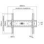 VALUE 17.99.1218 Supporto TV a parete 152,4 cm (60") Nero