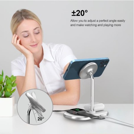 WIRELESS MAGNETIC CHARGER 3-IN-1 (WCP303)