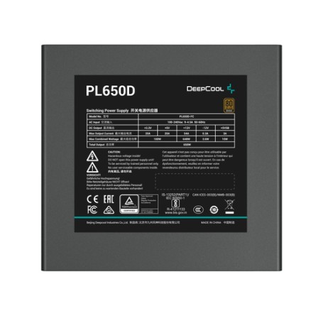 DEEPCOOL ALIMENTATORI 650W BRONZE 80 PLUS ATX 3.0 R-PL650D-FC0B-EU