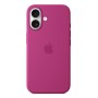 Apple Custodia MagSafe in silicone per iPhone 16 - Fucsia (MYY53ZM/A)