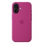Apple Custodia MagSafe in silicone per iPhone 16 - Fucsia (MYY53ZM/A)