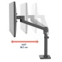 Ergotron NX Series NX MONITOR ARM BLACK 86,4 cm (34") Nero Scrivania (45-669-224)