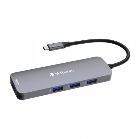 Verbatim CMH-08 USB tipo-C 5000 Mbit/s Argento (32151)