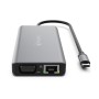 Atlantis Land A04-TC_DK46 replicatore di porte e docking station per laptop Cablato USB 3.2 Gen 1 (3.1 Gen 1) Type-C Grigio