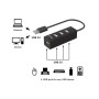Equip 128955 hub di interfaccia USB 2.0 480 Mbit/s Nero (128955)
