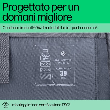HP Zaino Travel Plus da 15 litri per notebook da 14" (A2CE2AA)