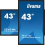 iiyama TF4339AS-B1AG visualizzatore di messaggi Pannello piatto per segnaletica digitale 108 cm (42.5") LED 500 cd/m² 4K Ultra 