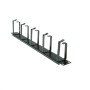 VALUE 19" 1UH CABLE MANAGEMENT, G - TYPE, 5 HOOKS, BLACK (26.99.0310)