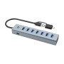 Conceptronic HUBBIES21GP hub di interfaccia USB 3.2 Gen 1 (3.1 Gen 1) Type-A 5000 Mbit/s Grigio