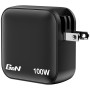 MINIGANCHARGER 100W 4 PORT US PLUG WITH EU/UK ADAP (32231)