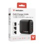 MINIGANCHARGER 100W 4 PORT US PLUG WITH EU/UK ADAP (32231)