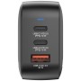 MINI GANCHARGER 70W 3 PORT US PLUG WITH EU/UK ADAP (32229)