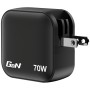 MINI GANCHARGER 70W 3 PORT US PLUG WITH EU/UK ADAP (32229)