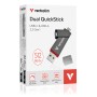 Verbatim Dual QuickStick unità flash USB 512 GB USB Type-A / USB Type-C 3.2 Gen 1 (3.1 Gen 1) Grigio (32042)