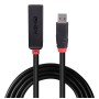 Lindy 43400 hub di interfaccia USB 3.2 Gen 1 (3.1 Gen 1) Type-C 5000 Mbit/s Nero