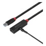 Lindy 43400 hub di interfaccia USB 3.2 Gen 1 (3.1 Gen 1) Type-C 5000 Mbit/s Nero