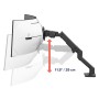 Ergotron HX Series HX ARM WITH VERY HEAVY DUTY PIVOT DESK 144,8 cm (57") Scrivania Nero (45-693-224)