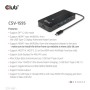 CLUB3D CSV-1595 replicatore di porte e docking station per laptop USB 3.2 Gen 1 (3.1 Gen 1) Type-C Nero