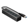 Lindy 43324 hub di interfaccia USB 3.2 Gen 1 (3.1 Gen 1) Type-A 5000 Mbit/s Nero