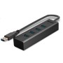 Lindy 43324 hub di interfaccia USB 3.2 Gen 1 (3.1 Gen 1) Type-A 5000 Mbit/s Nero