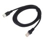 CBL USB,TYPE A, BLACK, POT, COILE (90A052187)