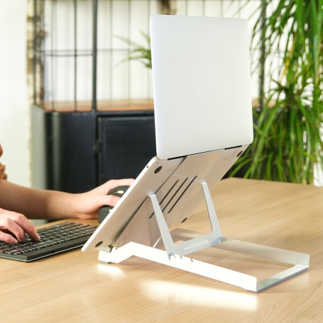 R-Go Tools RGORIBASI supporto per laptop Supporto per computer portatile Argento 55,9 cm (22")