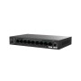 Tenda TEG1110PF-8-120W switch di rete Non gestito Gigabit Ethernet (10/100/1000) Supporto Power over Ethernet (PoE) Nero