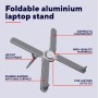 MACY FOLDABLE METAL LAPTOP STAND (25647)