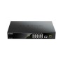 D-Link DGS-1010MP switch di rete Non gestito Gigabit Ethernet (10/100/1000) Supporto Power over Ethernet (PoE) 1U Nero