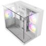 Antec CX600M Trio ARGB White Mini Tower Trasparente, Bianco (0-761345-10141-7)
