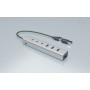 i-tec USB-C/USB-A Charging Metal HUB 7 port (3x USB-C, 4x USB-A) (CAHUBMETAL7)