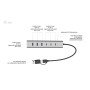 i-tec USB-C/USB-A Charging Metal HUB 7 port (3x USB-C, 4x USB-A) (CAHUBMETAL7)