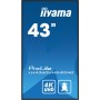 iiyama LH4360UHS-B2AG visualizzatore di messaggi Pannello A digitale 108 cm (42.5") LED Wi-Fi 500 cd/m² 4K Ultra HD Nero Proces