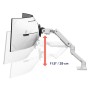 Ergotron HX Series HX ARM WITH VERY HEAVY DUTY PIVOT DESK 144,8 cm (57") Scrivania Bianco (45-693-216)