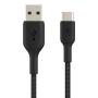 Belkin CAVO INTRECCIATO DA USB-C A USB-A 1M - NERO (CAB002BT1MBK)
