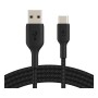 Belkin CAVO INTRECCIATO DA USB-C A USB-A 1M - NERO (CAB002BT1MBK)