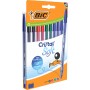 BIC 516359 penna a sfera Nero, Blu, Verde, Rosso 10 pz