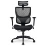 SEDIA OFFICE ERGONOMICA IN TESSUTO E RETE MESH (OFFICEPAL C40)