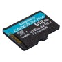 Kingston Technology Scheda microSDXC Canvas Go Plus Gen4 200MB/s A2 U3 V30 da 512 GB + adattatore (SDCG4/512GB)