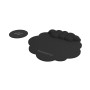 MOUSEPAD AND SAUCER BK (MOUSEPADBK)