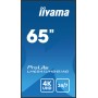 iiyama LH6541UHS-B1AG visualizzatore di messaggi 163,8 cm (64.5") LCD 500 cd/m² 4K Ultra HD Nero 24/7